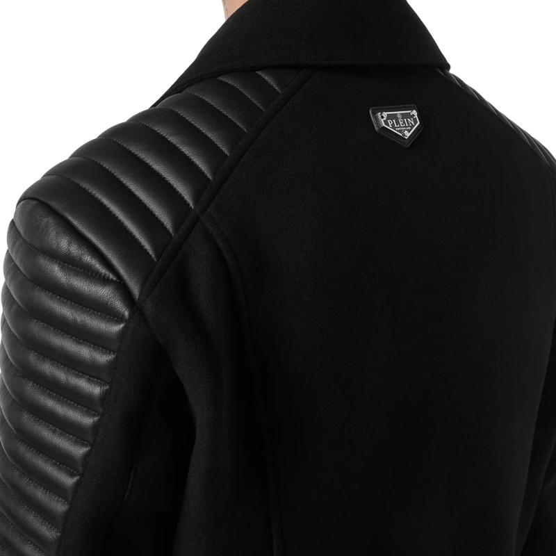 Philipp Plein Daunenjacke Biker-Jacke schwarz(Image 2)