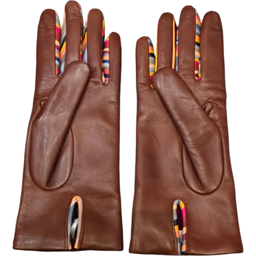 Paul Smith Gant Gants cuir noisette inter doigts bayad�re W1A 461E mehrfarbig