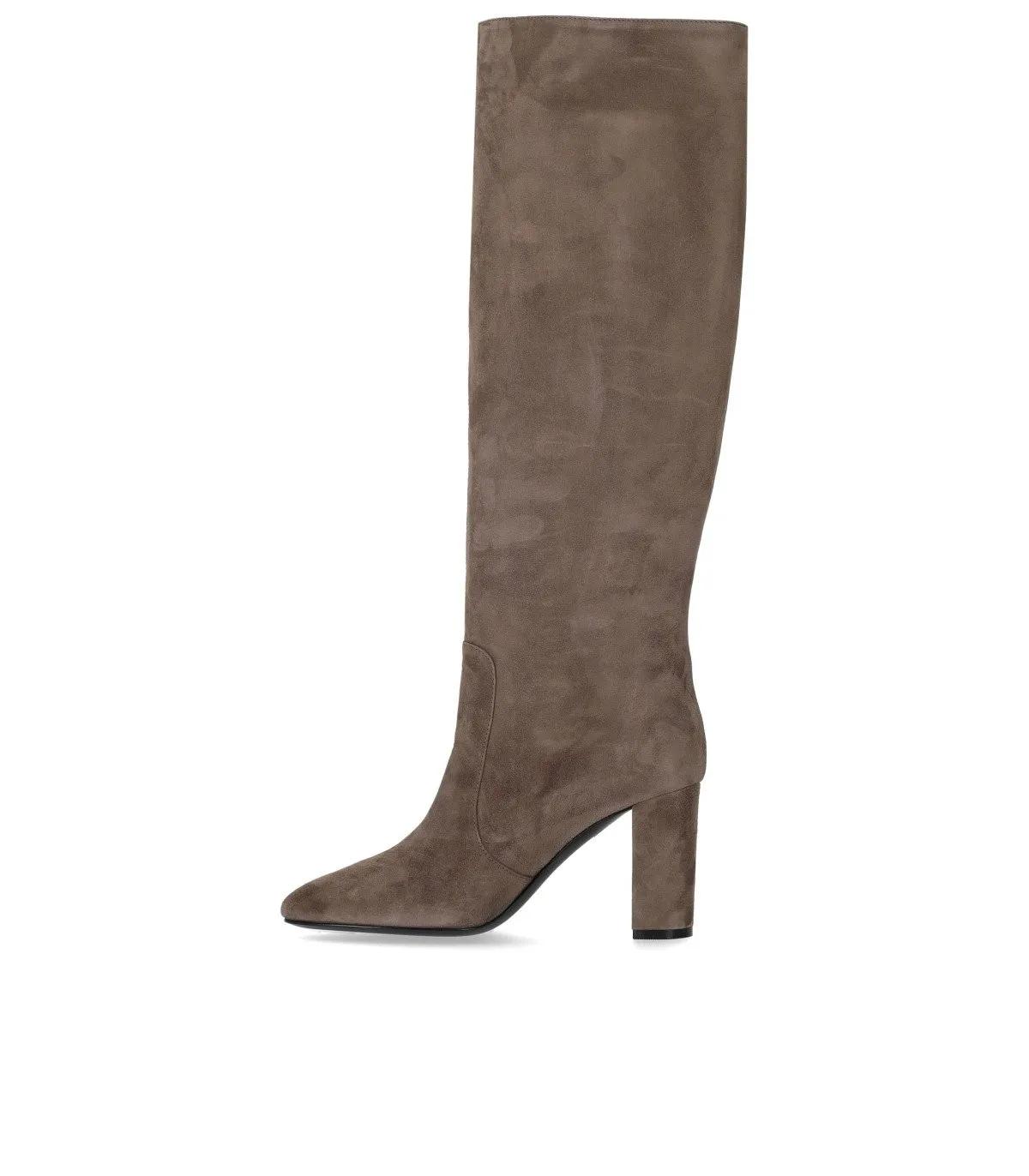 Thumbnail - Via Roma 15 Stiefel - Suede Heeled High Boot - Gr. 36 (EU) - in Grau - für Damen