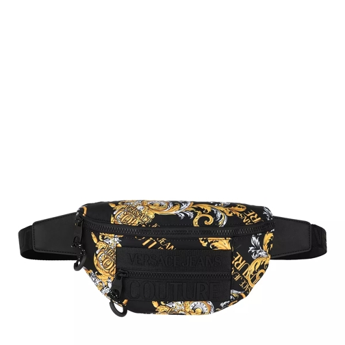 Versace Jeans Couture Macrologo Belt Bag Black/Gold Crossbodytas