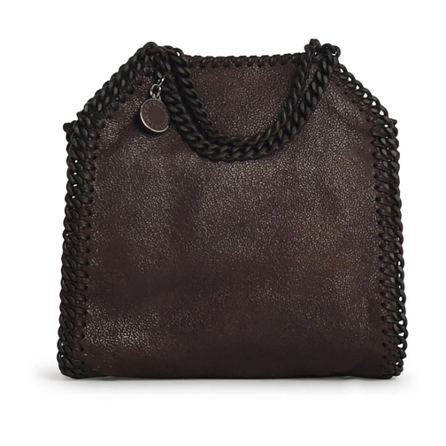 Stella McCartney Schultertasche 'Falabella Tiny' Brown Vegan Leather Bag Brown