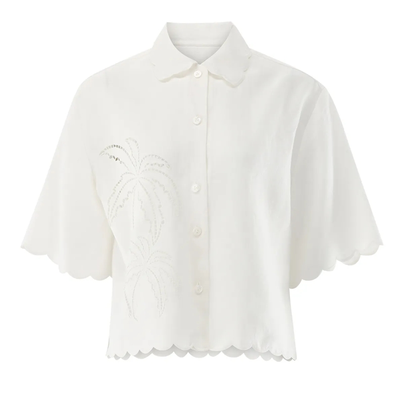 VAN LAACK Bluse Bluse Modern Fit Uni beige