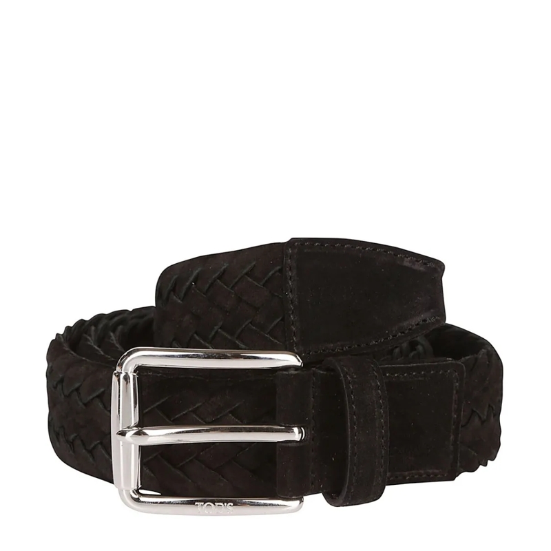 Tod's Gürtel Black Suede Belt Black