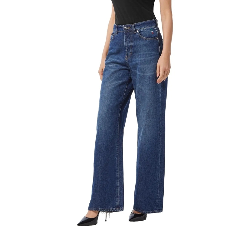 Philipp Plein Jeans Stil und Originalität mit dieser 5-Pocket-Hose aus dunkel-blau