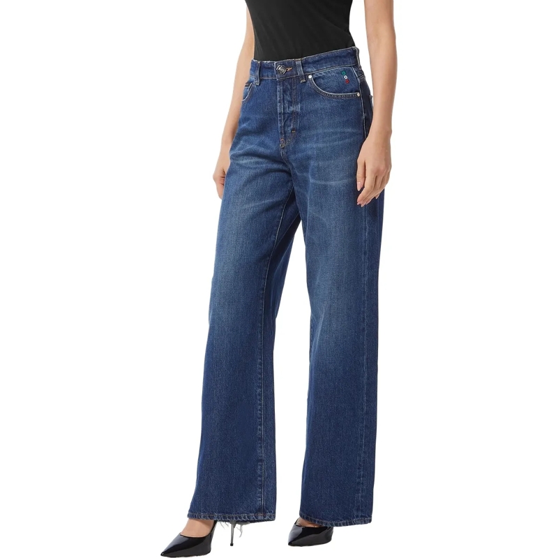 Philipp Plein Jeans Stil und Originalität mit dieser 5-Pocket-Hose aus dunkel-blau(Image 3)