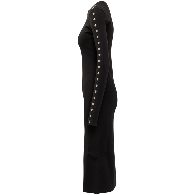 Stella McCartney Maxikleid Abito Studs schwarz(Image 3)