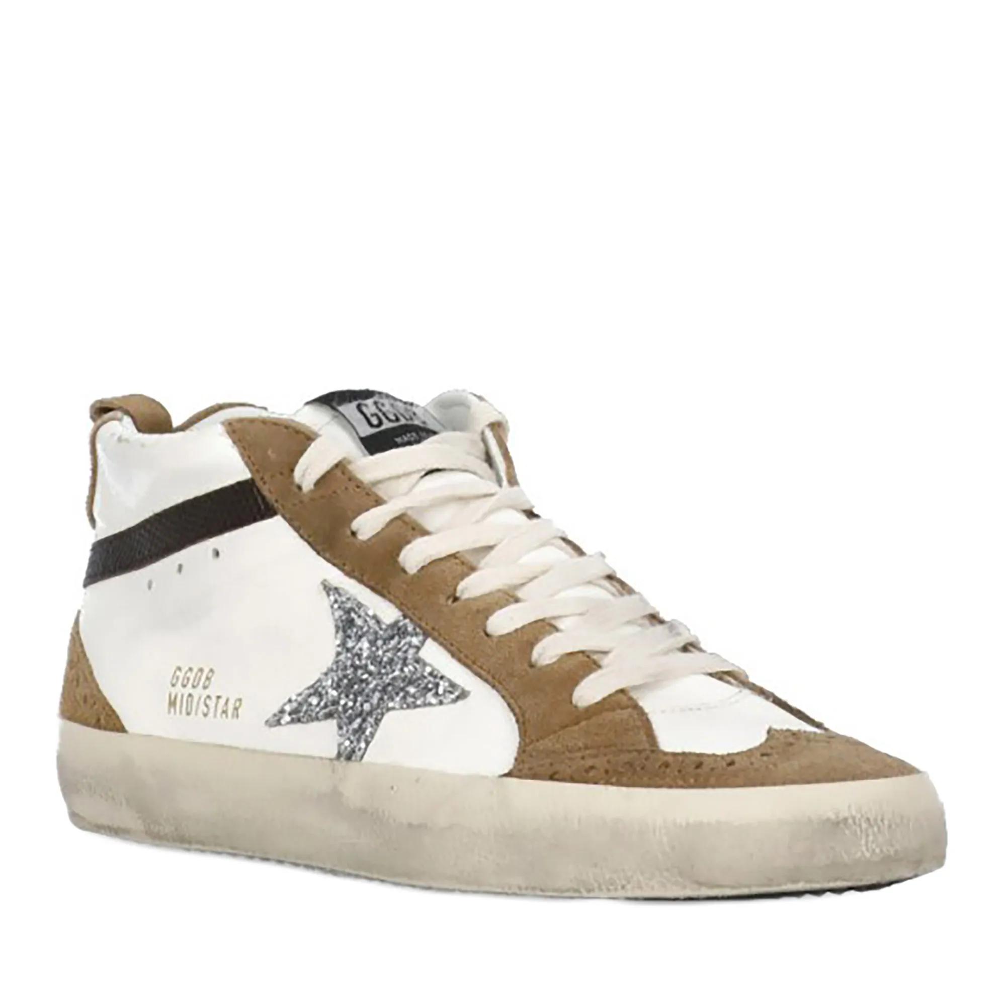 Golden Goose Low-Top Sneakers Mid Star Sneakers in wit