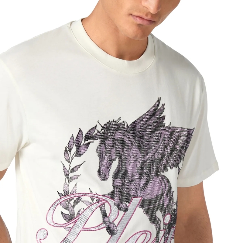 Philipp Plein T-Shirt T-Shirt Racing weiss(Image 4)