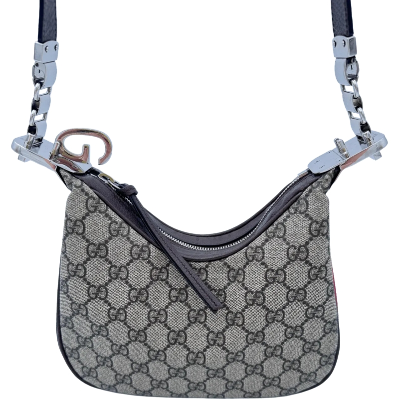 Gucci Sac à bandoulière Gucci Small Attache Monogram - Beige beige(Image 5)