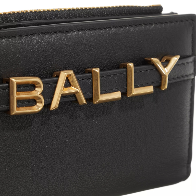 Bally Bi-Fold-Portemonnaie Logo Compact W Black+Oro(Image 4)