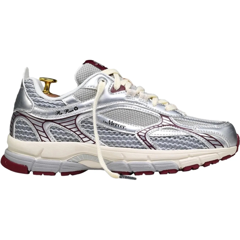 MERCER AMSTERDAM Low-Top-Sneaker Dames The Re-Run Twin Mesh grau