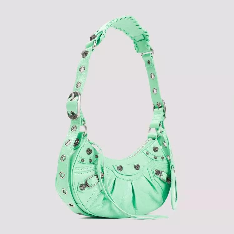 Balenciaga Shoppers Mint Green Le Cagole Xs Shoulder Bag in groen