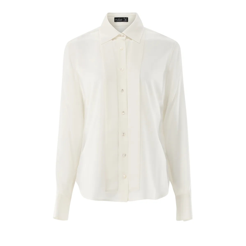 VAN LAACK Bluse Bluse Modern Fit Uni beige