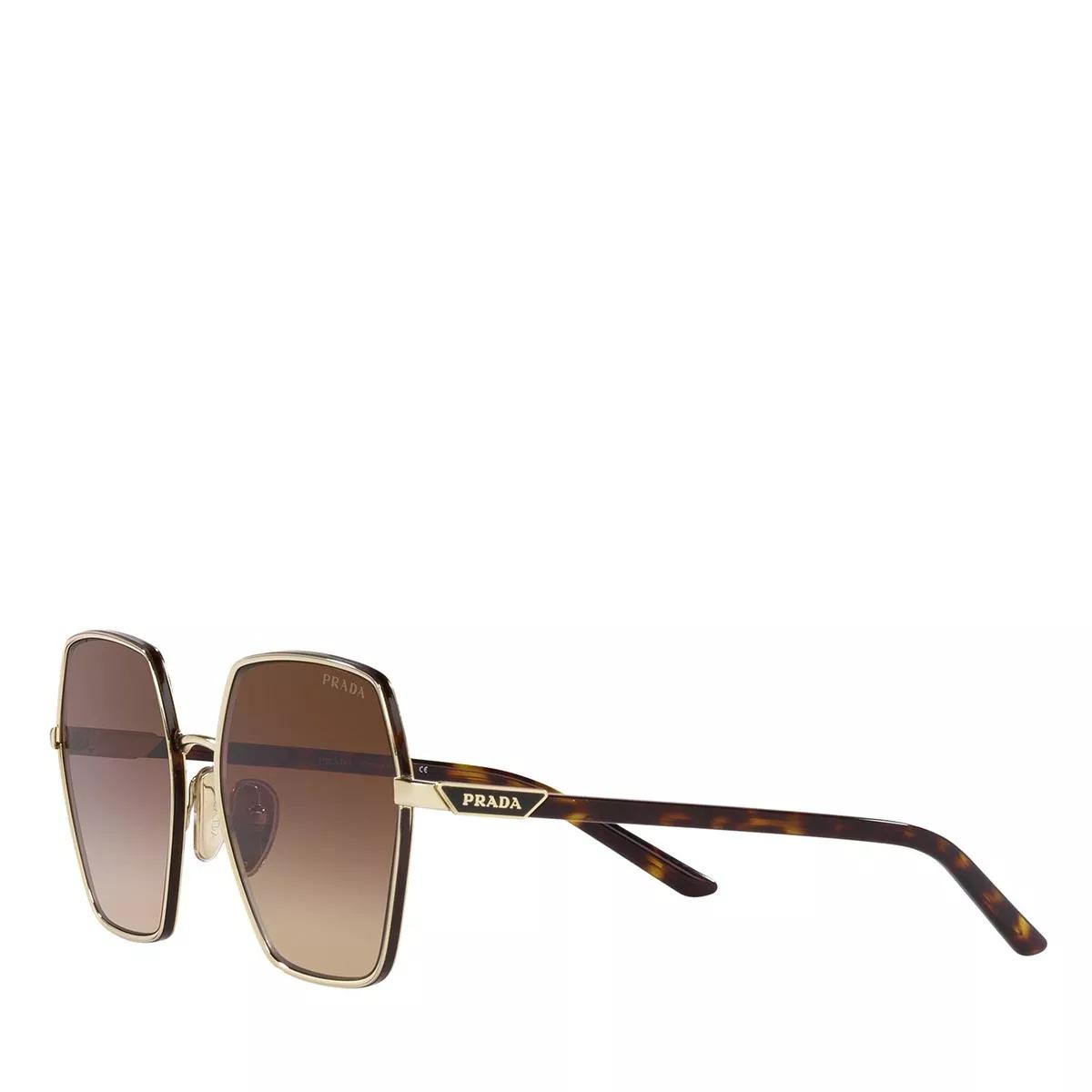 Prada gold clearance frame sunglasses