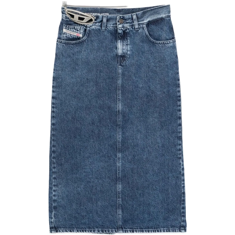 Diesel Midirock Skirts Blue blau