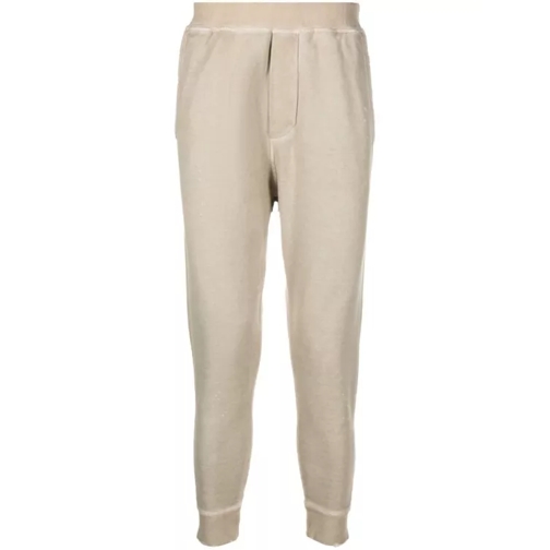 Dsquared2 Logo-Pritn Faded-Effect Track Pants Neutrals 