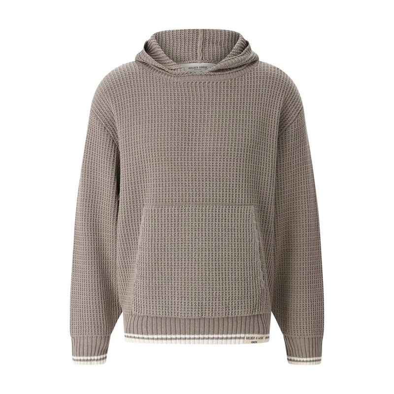 Golden Goose  Hoodie Patrick mit Logo braun