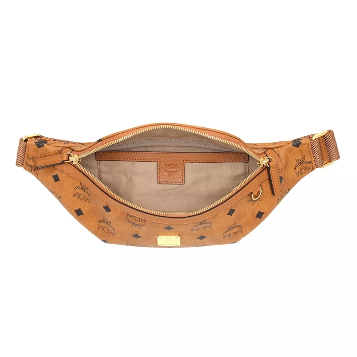 MCM Fursten Belt Bag Small Cognac Gurteltasche