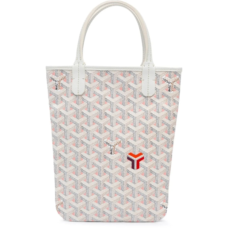 GOYARD Sac à provisions Goyardine Poitiers Claire Voie weiß