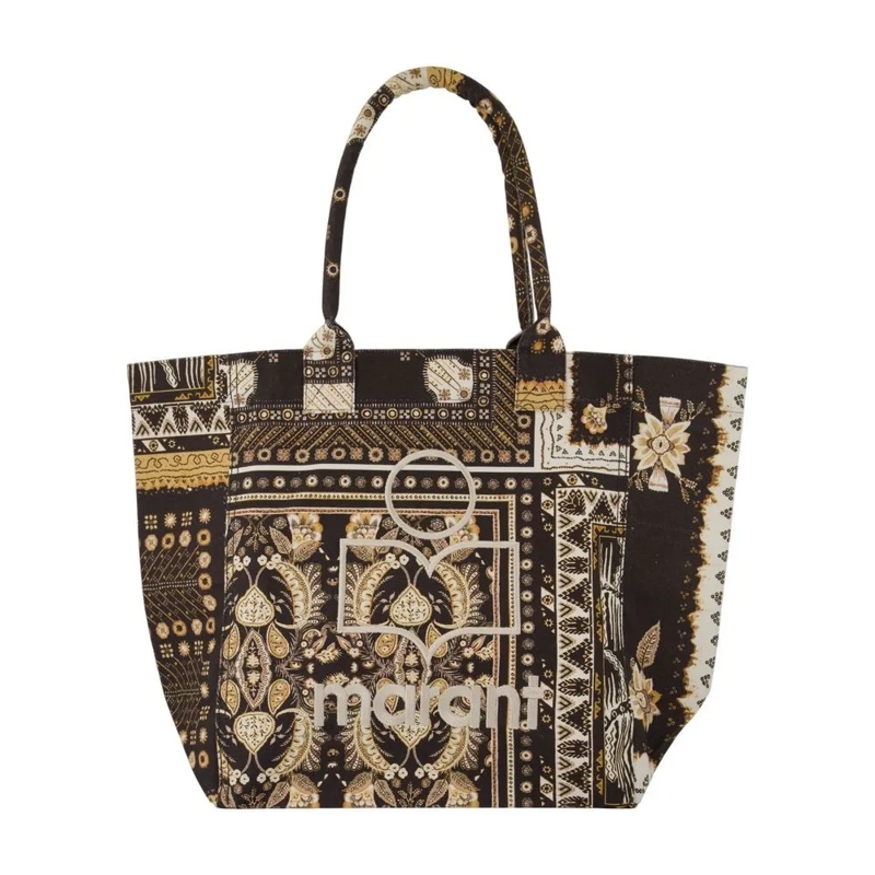 Isabel Marant Tote Yenky Ge Shopper Bag - Cotton - Black Black