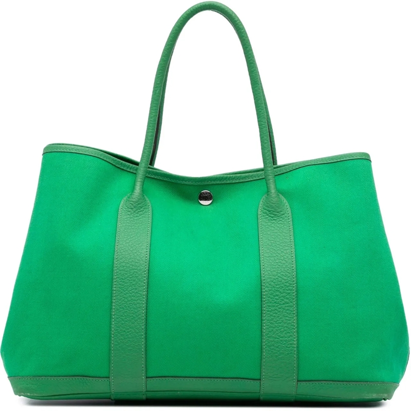 Hermès Shopper Toile and Negonda Garden Party 36 grün