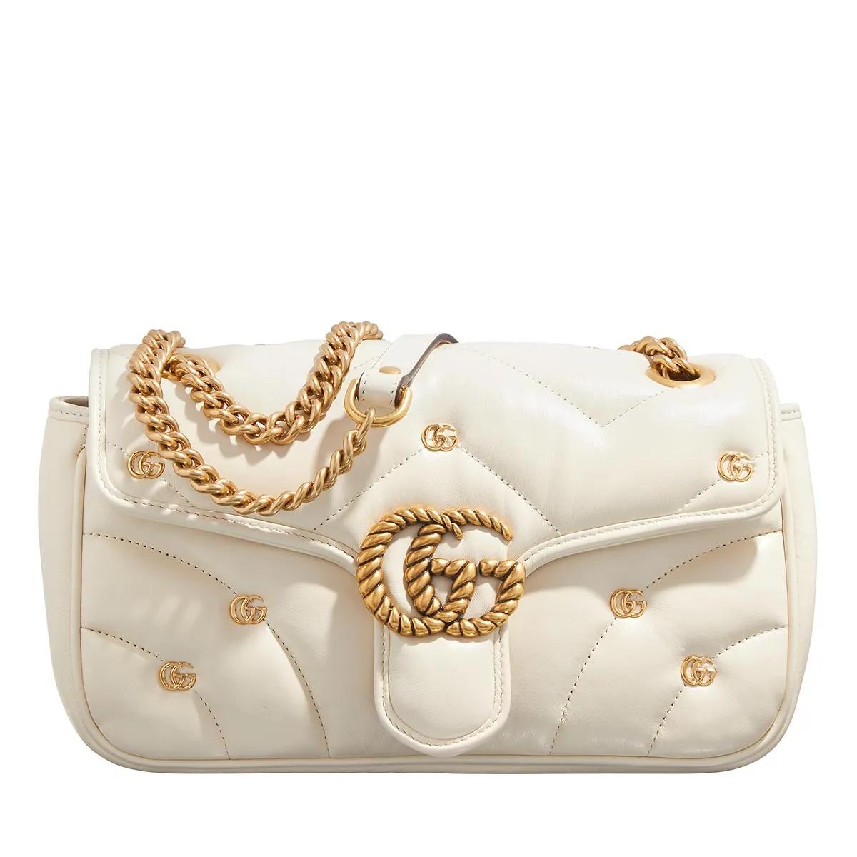 Gucci Crossbody Bags - GG Marmont Small Shoulder Bag - Gr. unisize - in Creme - für Damen