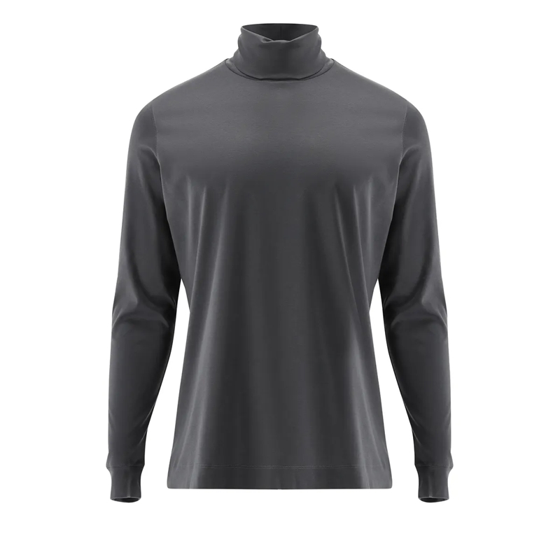 VAN LAACK T-Shirt Longsleeves Polo Uni grau