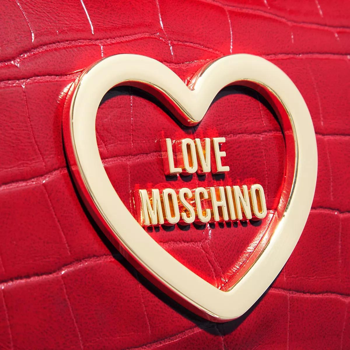 Love Moschino Satchels Hug in rood