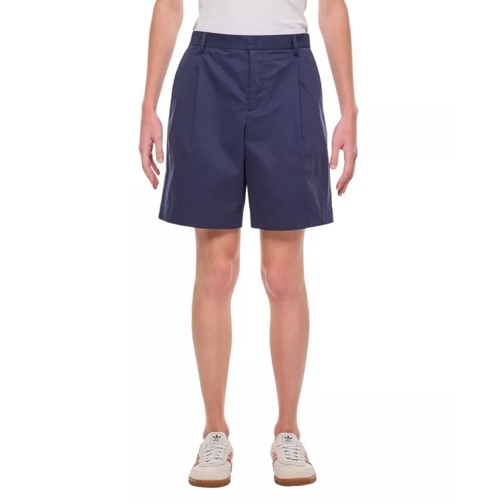 A.P.C. Crew Cotton Shorts Blue 