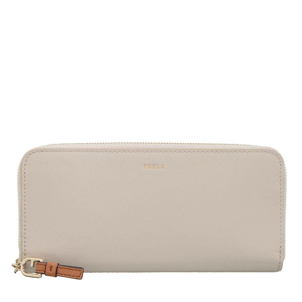 Furla Portemonnaie - Furla Nuvola L Zip Around Slim - Gr. unisize - in Braun - für Damen