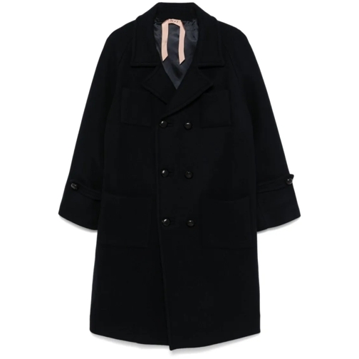 N°21 Manteaux de tanche Oxford Blue Fabric Coat Blue