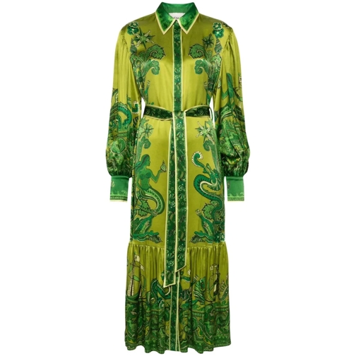 Alemais Solaris Maxi Dress Green 