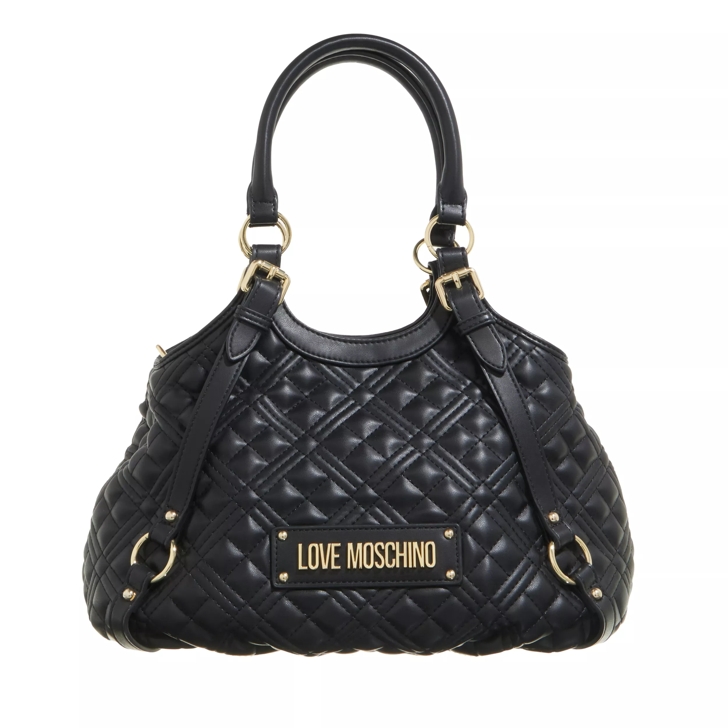 Black quilted love moschino bag hotsell
