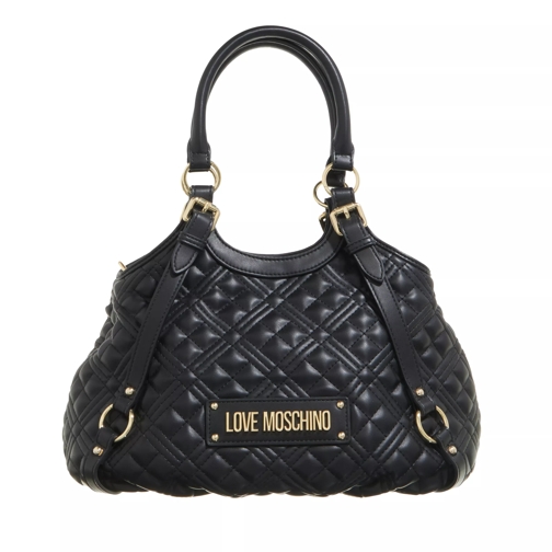 Love Moschino Quilted Bag Nero Rymlig shoppingväska