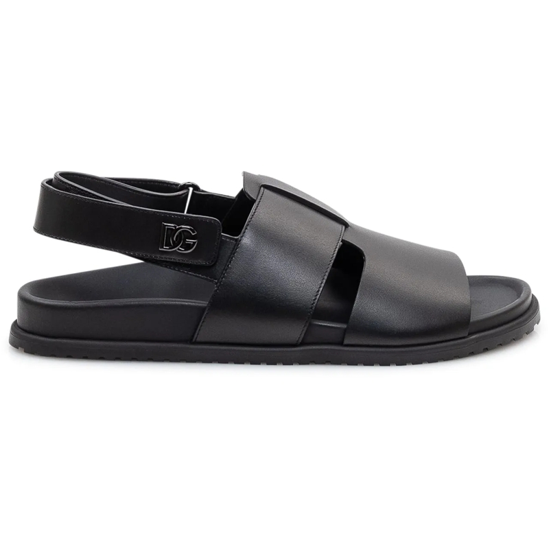 Dolce&Gabbana Sandalen Sandali con Fasce e Cinturino Posteriore schwarz