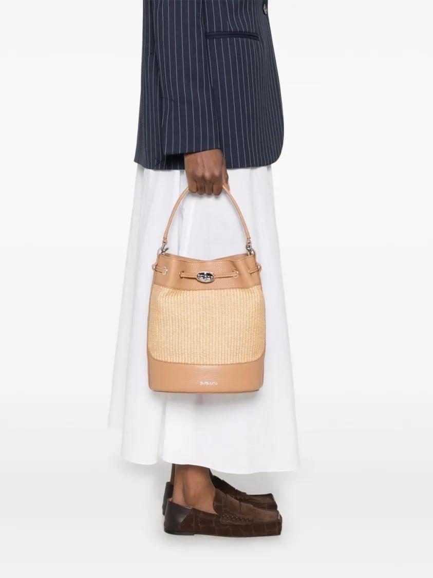 Zanellato Bucket bags Small Mondà Vimini Bag in beige