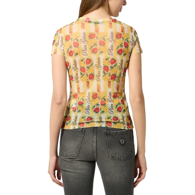 Philipp Plein T-Shirt Tulle Sexy Pure Fit T-Shirt Gelato gelb(Image 2)