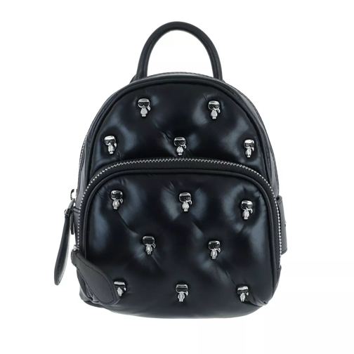 Karl Lagerfeld K/Ikonik 3d Multi Pin Conv Bp Metallic Black Backpack
