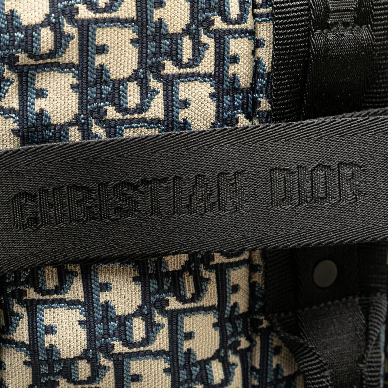 Thumbnail - Christian Dior Weekender - Small Oblique Canvas Diortravel Suitcase - Gr. unisize - in Blau - für Damen