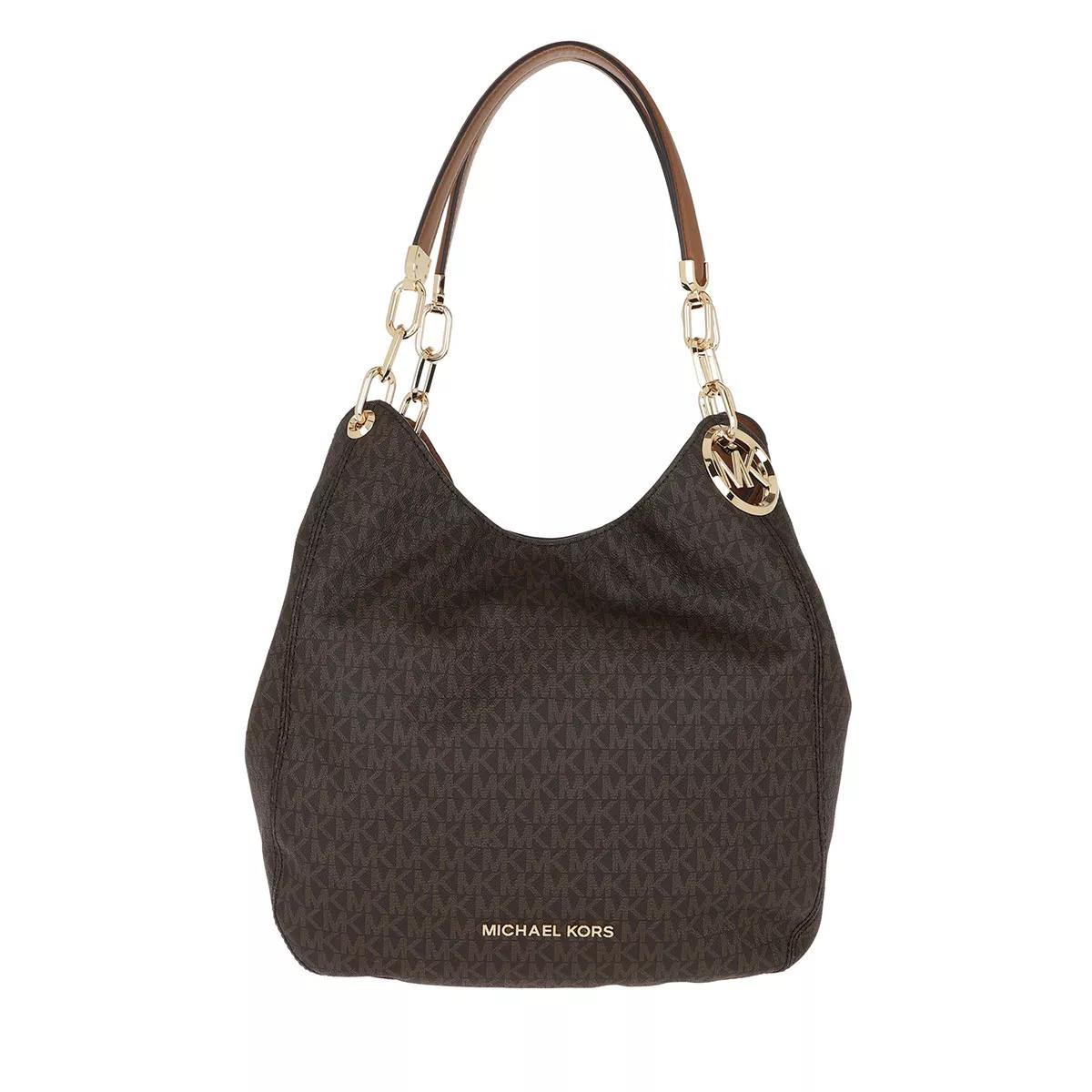 Michael Kors Lg Chain Shldr Tote Brn Acorn Tote