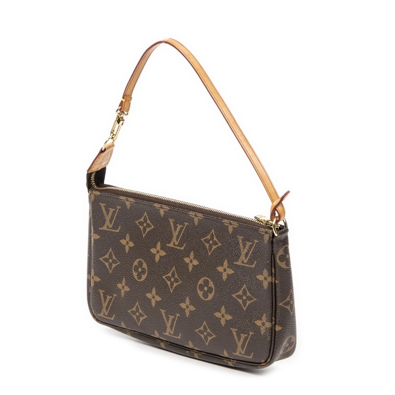 Louis Vuitton Crossbody Bag Accessory Pouch braun