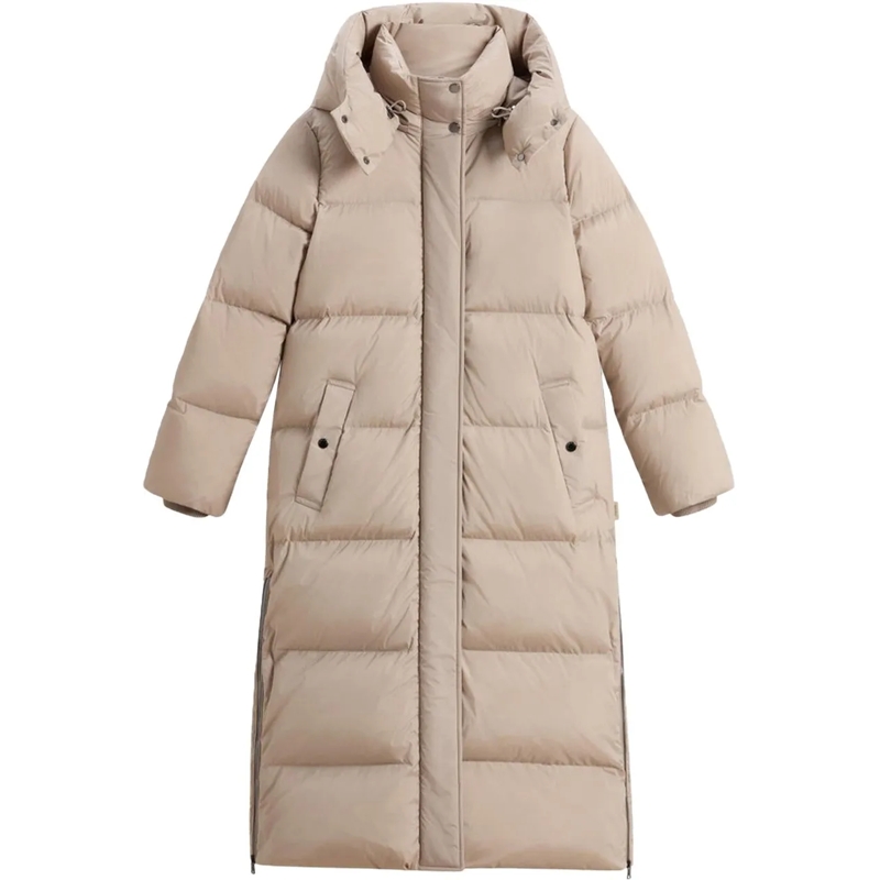 Woolrich Daunenjacke Dames Kelly Long Parka beige