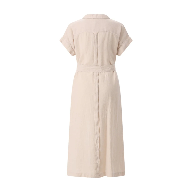Riani Maxikleid Midikleid aus Leinen beige(Image 2)