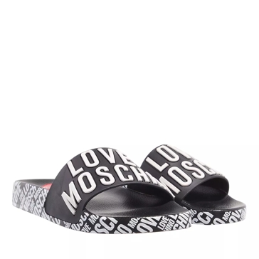 Love Moschino Pool Slides Nero Claquette