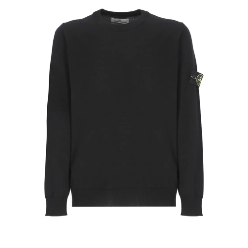 Stone Island Black Sweater Black Pull