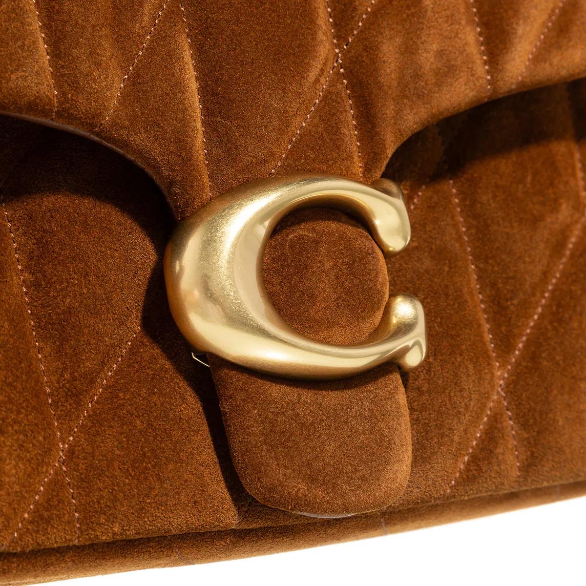 Coach Crossbody bags Quilted Suede Tabby Shoulder Bag 26 With Chain in bruin