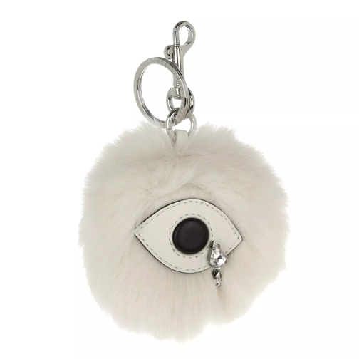 Stella McCartney Fur Free Fur Eye Keychain Linen Schlüsselanhänger