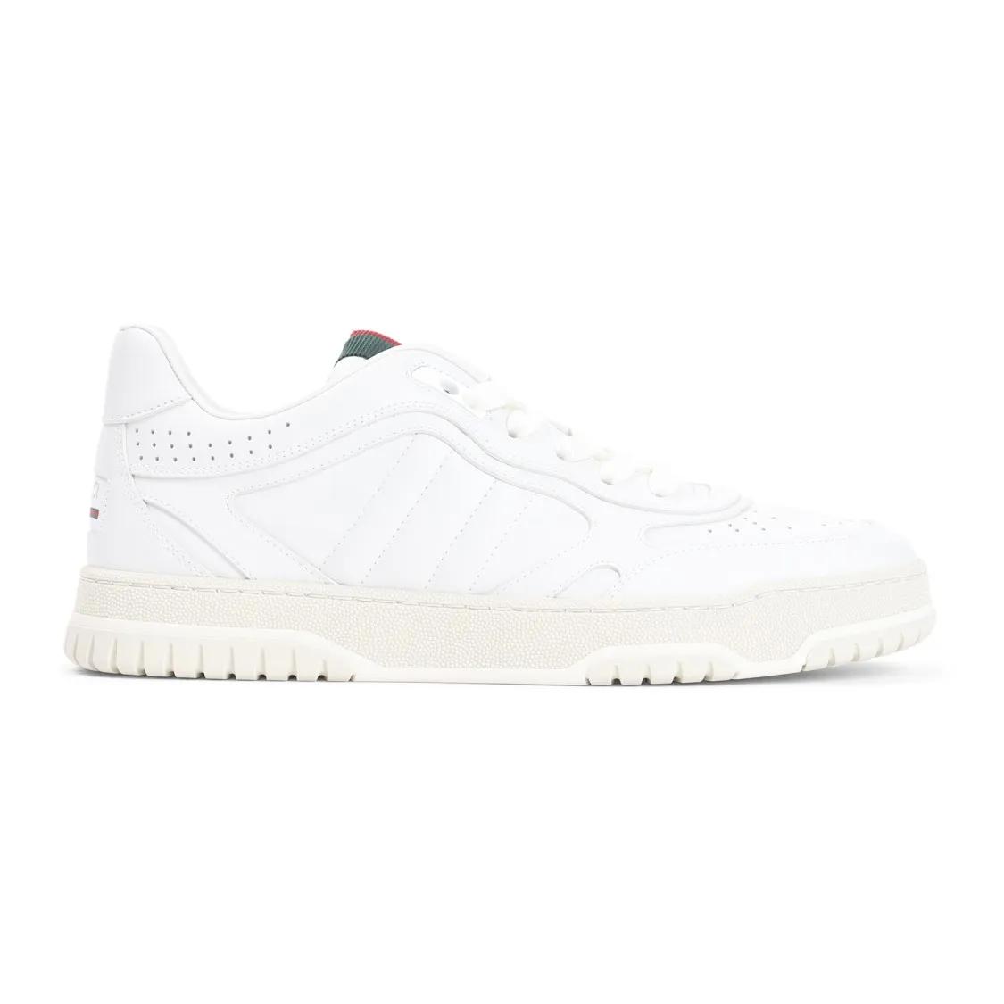 Gucci Low-Top Sneaker - Re-Web Trainers - Gr. 37,5 (EU) - in Weiß - für Damen