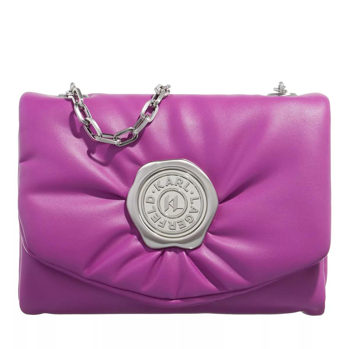 Karl Lagerfeld Crossbody Bags - K/Stamp Sm Crossbody - Gr. unisize - in Violett - für Damen