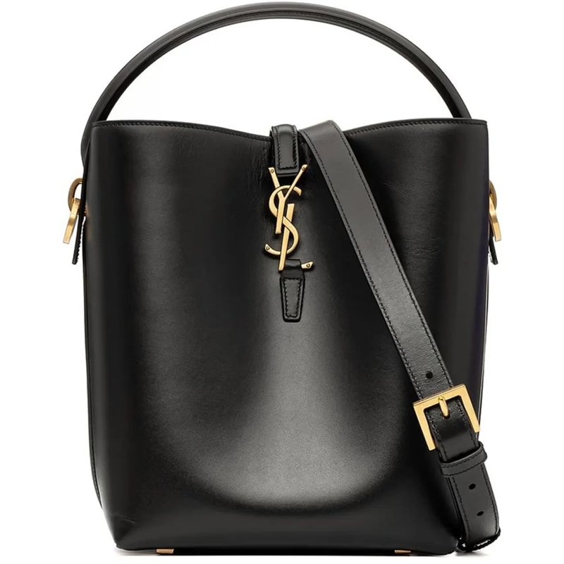 Saint Laurent Tote Saint Laurent Le 37 Small Leather Bucket Bag schwarz